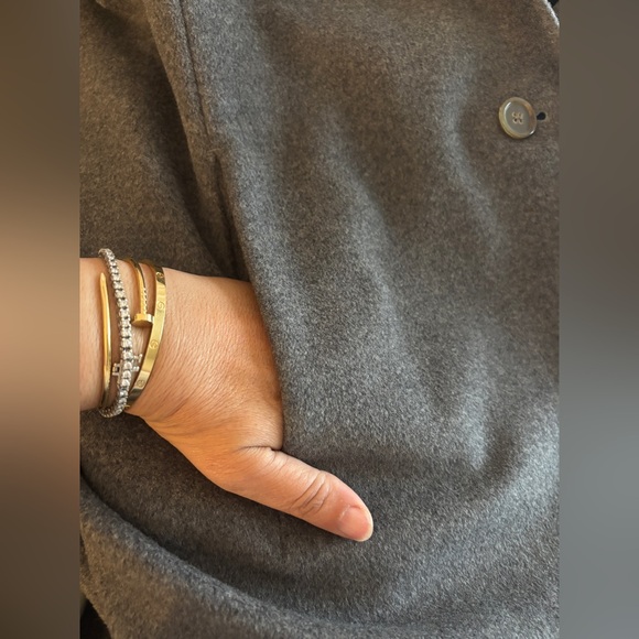 Jil Sander Gray Wool Coat - Picture 5 of 7